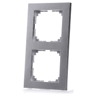 MEG4020-3660 - Frame 2-gang aluminium MEG4020-3660