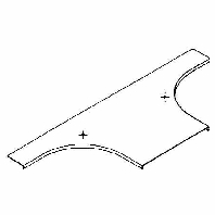 RTADV 300 - Add-on tee cover for cable tray 304mm RTADV 300