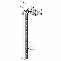 TKS 600 - Ceiling profile for cable tray 663mm TKS 600
