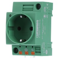 EO-CF/PT/LED/GN - Socket outlet for distribution board EO-CF/PT/LED/GN