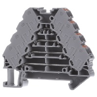 PTRV 4 /GY (10 Stück) - Feed-through terminal block 8,3mm 10A PTRV 4 /GY