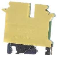 UK 5-TWIN-PE - Ground terminal block 2-p 6,2mm UK 5-TWIN-PE