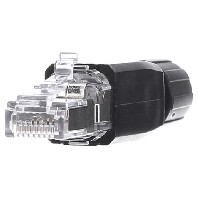 VS08-RJ45-5-Q/IP20EC  - RJ45-Steckverbinder sw Cat.5e, 8-pol. VS08-RJ45-5-Q/IP20EC