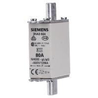 NH zekering Afmeting zekering = 000 80 A 500 V-AC, 250 V-AC Siemens 3NA3824
