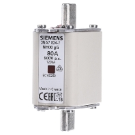 3NA7824-7 - Low Voltage HRC fuse NH00 80A 3NA7824-7
