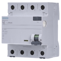 5SV3344-6 - Residual current circuit breaker 40A, 4-pole, 30mA, 400V, 5SV3344-6