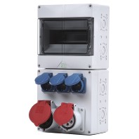 STV 923-S - CEE-Socket combination wall mount IP44 STV 923-S