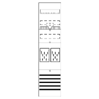 BF17F11 - Meter panel 1 kWh-meters 0 rows BF17F11