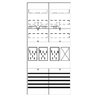 BF27C31 - Meter panel 3 kWh-meters 0 rows BF27C31