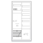 Equipped meter cabinet IP43 1100x550mm S27ZA110