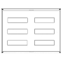 Panel for distribution board 450x500mm UD32B2