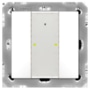 KNX Taster Plus TS 55 2-fach Reinwei glnzend BE-TA55T2.G2