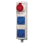 CEE-Socket combination wall mount IP44 86290