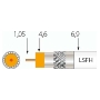 Coaxial cable 75Ohm white SK2020plus Sp100