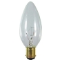 Candle-shaped lamp 60W 240V B15d clear 40825