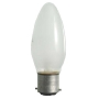 Candle-shaped lamp 40W 240V B22d frosted 40863