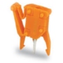 Prfadapter 1-polig,orange 249-111