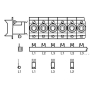 Phase busbar 3-p 10mm 1045mm SZ-PSB 2 N