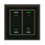 KNX Glastaster II Light 2-fach, RGBW, Temperatursensor, Schwarz, Jalousie_Sch. - BE-GTL2TS.C1S
