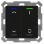 KNX Taster Light 55 2-fach, RGBW, Temperatursensor, Schwarz matt, Jal._Sch. BE-TAL55T206.C1