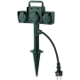 Socket outlet strip green 394.175