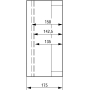 Distribution cabinet (empty) 375x375mm CI44E-150