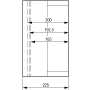 Einzelgehuse m.metr.-Vorprgungen CI44E-200