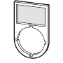 Text plate holder for control device M22S-ST-GB0