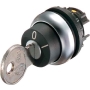 Key actuator black IP65 M22-WS-MS2