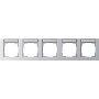 Frame 5-gang aluminium 109525