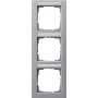 Frame 3-gang aluminium 110325