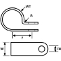 Mounting strap 8mm H4P-N66-NA