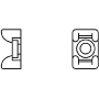 Mounting element for cable tie KR6G5-N66-NA