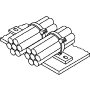 Mounting element for cable tie MP3M3-N66-NA