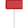 Cover plate for switch/push button red 34 KO5