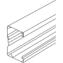 Wall duct 105x66mm RAL9010 BU651058.3