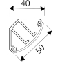 Triangular wireway 40x50mm EDK50.3