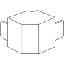 Outer corner for cable duct 24x40mm FA2540.3