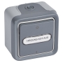 Off switch 2x1-pole surface mounted grey 69726