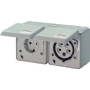 CEE-Socket combination wall mount IP44 4202