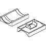 Shell for cable clamp 18mm GW 18