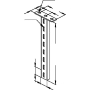 Ceiling profile for cable tray 400mm HUF 50/400