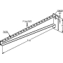 Bracket for cable support system 510mm KTA 500