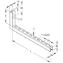 Bracket for cable support system 504mm KTC 500