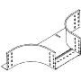 Add-on tee for cable tray (solid wall) RTA 110.200