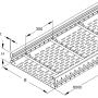 Cable tray 105x200mm WRL 105.200/3