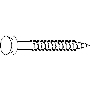 Hexagon head wood screw 8x60mm 12400 8x60 G