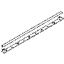 Separation profile for cable tray 3000mm TSG 85 FS