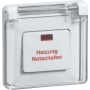 Heizung-Notschalter ws 1-pol.Universal D 81.516 V K HN