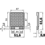 Square reflector for light barrier P250